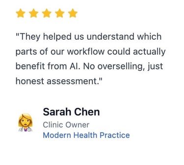 Client review about the business