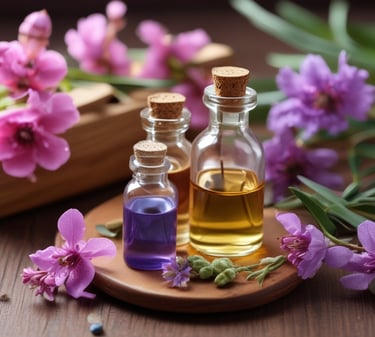 person holding amber glass bottle