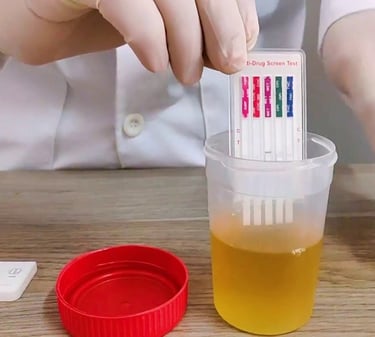 Aplicación de prueba antidoping en orina a operador transportista en México