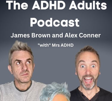 A picture of the presenters of The ADHD Adults Podcast