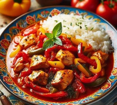 Poulet Basquaise 