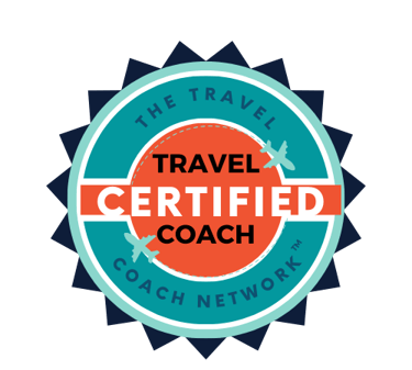 a certified travel coach badge for Brava Braun
