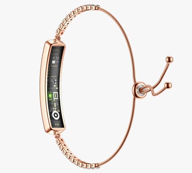 a wrist watch with a bracelet and a bracelet