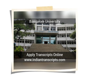 Bangalore University Transcript Online
