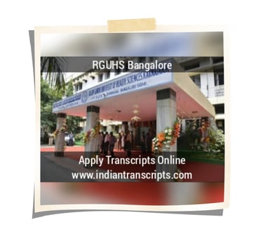 RGUHS Transcirpt Online