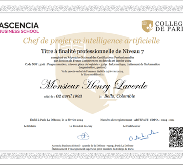 Artificial Intelligence Project Manager Certificate