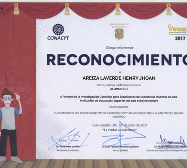 Guanajuato Summer Camp 2017 Certificate