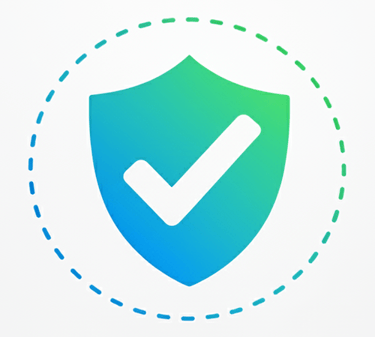 a blue shield shield icon representing our commitment to getting it right