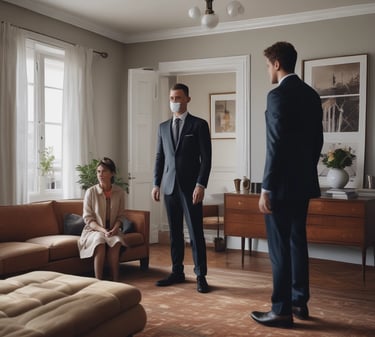 Psychometric testing session with candidates in a quiet room.