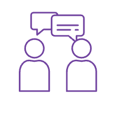 therapist and client talking