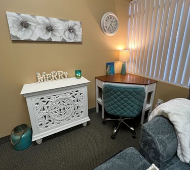 Staci Montgomery's therapy office