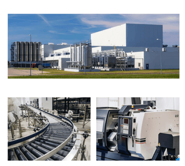 Planta industrial y fabricación en Turquía.