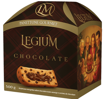 Panettone trufado de chocolate