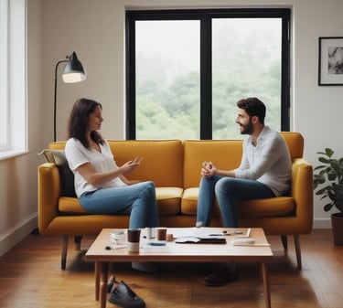 Bright living room with modern inventory