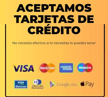 En Serviacabados también aceptamos pagos con tarjeta de crédito o débito transferencia 