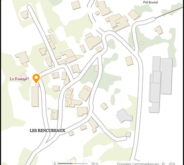 Localisation du fournil de Perlimpinpains, boulangerie mobile de St André d'Embrun