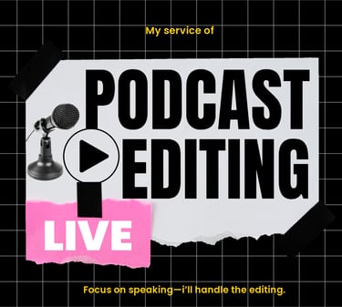 Podcast Editing - Audio service
