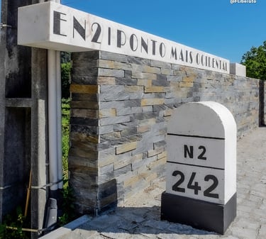 n2 estrada nacional 2 ponto mais ocidental