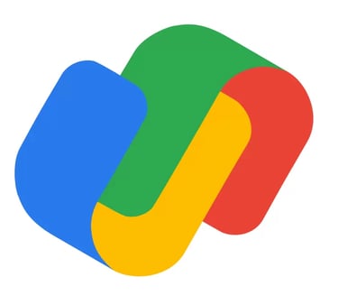 logo google pay paiement bleu jaune vert et rouge