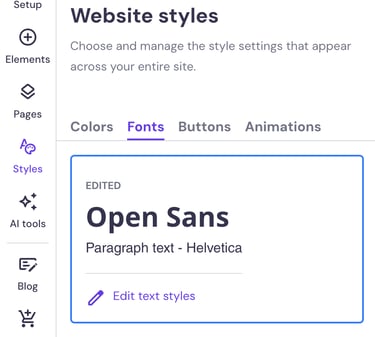 Hostinger Website Styles