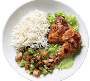 grilled chicken with vegetables