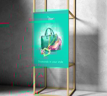 Backdrop created for a Jewellery brand