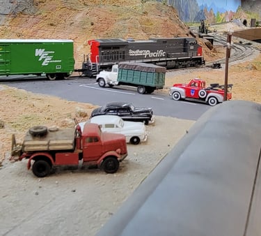 Southern Pacific Fruit Express passing Queen Creek, Arizona
