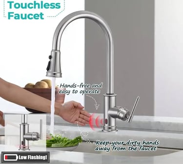 Robinet à infrarouge pour cuisine