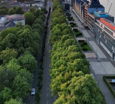 Luftaufnahme Drohnenbild Köln Rheinauhafen