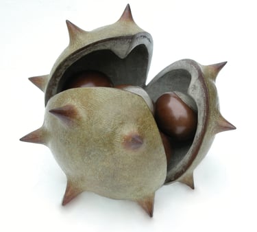 Bronze Sculpture Cluster Conker By Mark Richard Hall
