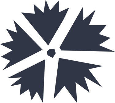 Woodcut of a flower.