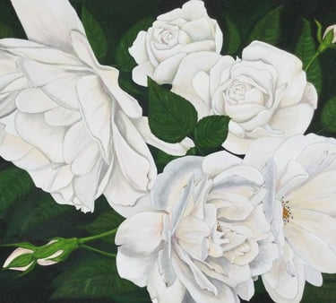 tableau-bouquet-de-roses-blanches