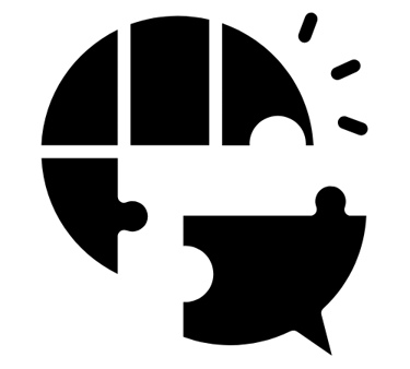 desenho de peças de um quebra-cabeças encaixados