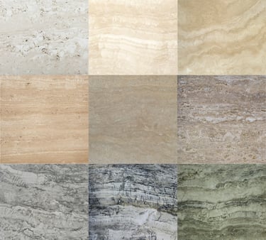 Trawertyn kolory i odcienie