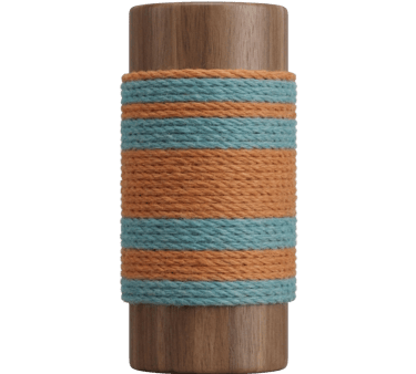 Un tube en bois avec de la laine de Handiref