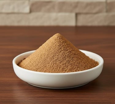 “Ashwagandha powder used in herbal wellness preparation – Ayurvedic application”