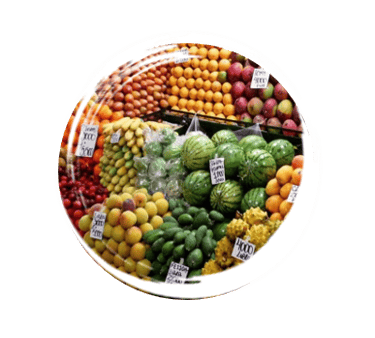 Etal Fruits légumes Mercado Minorista Medellin