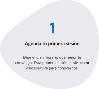 Agenda tu primera sesión
