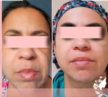 Reposicionamiento mejillas,levantamiento