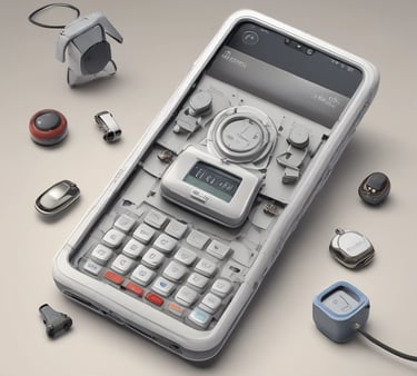 A vibrant image showcasing various electronic gadgets on sale.