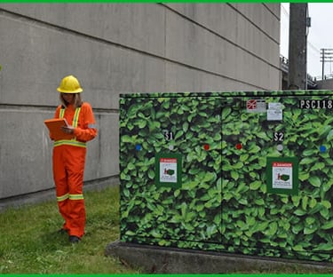 Vinyl wrap over transformer