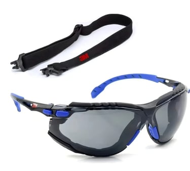 Óculos De Segurança 3m Kit Solus 1000 Transparente Lente Cinza-escuro