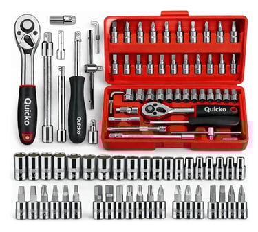 Kit Chaves Ferramentas 46 Peças com Maleta