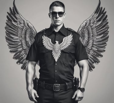 A row of signs with the word 'HELP' written on them is attached to a metal railing of a bridge. The signs have a blue and yellow color scheme and hang parallel to the railing. The background shows a river and some buildings that appear out of focus.