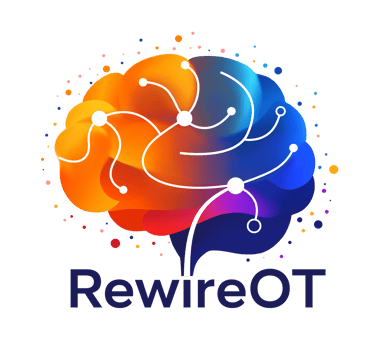 RewireOT logo and treatment link