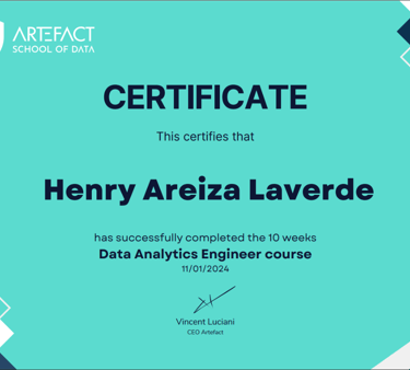 Data Analytics Engineer Certificate