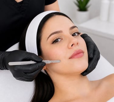 Dermaplaning behandeling voor een zachte en frisse huid