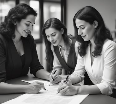 a man riding a skateboard down a street next to tall buildings