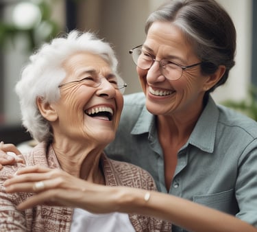 Soft clouds in a blue sky, reflecting the calm and comforting background theme of the website.