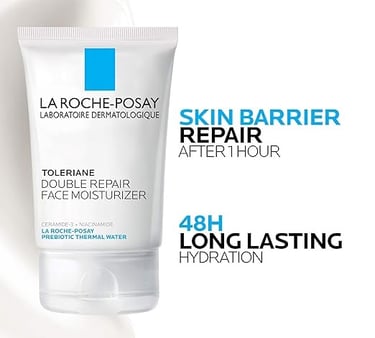 La Roche-Posay Toleriane shown improving redness and balancing oily skin after daily use